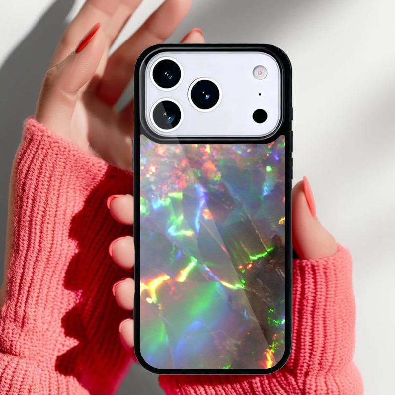 Opal Agate Marble Stone skin Phone Case for iPhone 17 Air 16e 15 14 13 Pro Max Back Cover for 12 11 Pro Coque