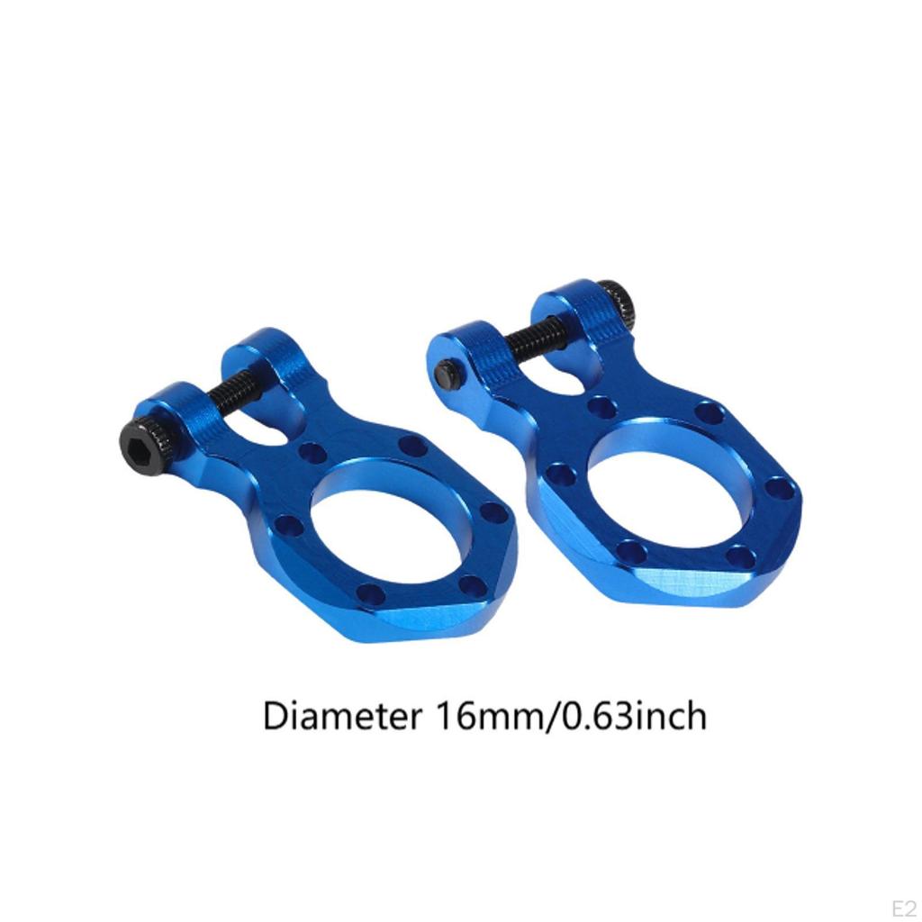 2 Pieces Aluminum Alloy Tow Hook for 1/10 Scale Crawler Truck RC Accessory