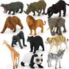 12Pcs Africa Animal Model Simulation Animals Figures Boys Girls Gifts Crafts Realistic