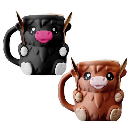 Highland Cow Ice Cream Pint Holder Insulated Ice Cream Cozy