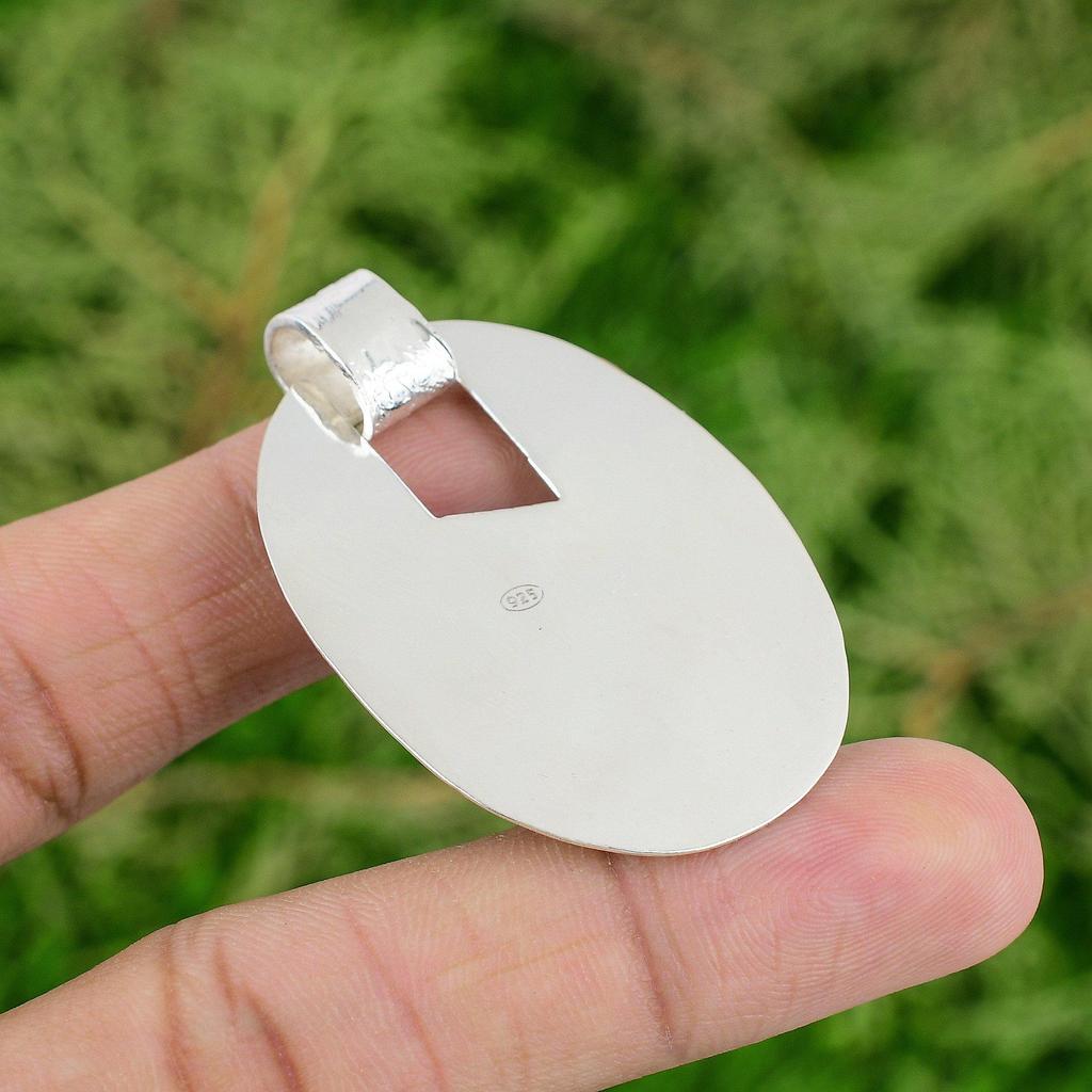 Распродажа ко Дню дочерей 925 Серебро Дымчатый Кварц Необработанный Драгоценный Камень Подвеска Мать Ювелирные Изделия