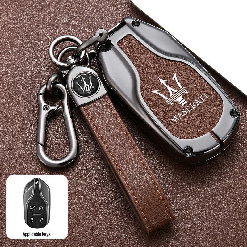 Чехол для ключа Maserati для Levante/Ghibli: Премиальная мужская сумка-ракушка модифицированного типа