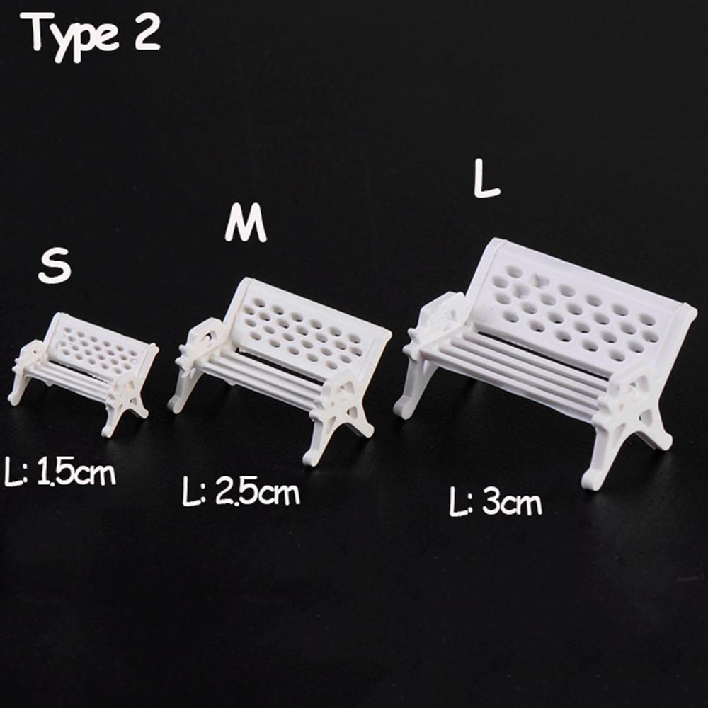 1 пара смоляных суккулентов бонсай декор для сказочного сада, фигурки парковых стульев, табуретки, микроландшафты, миниатюрная скамейка