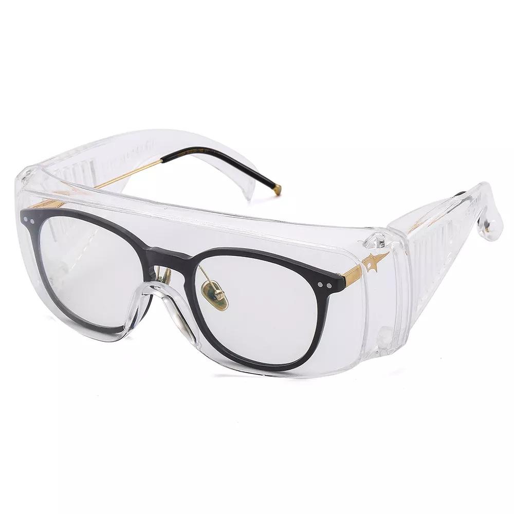 Transparent high-definition thickened protective goggles, dustproof, impact-resistant, wind and sand splash-proof, labor protection, unisex, anti-fog