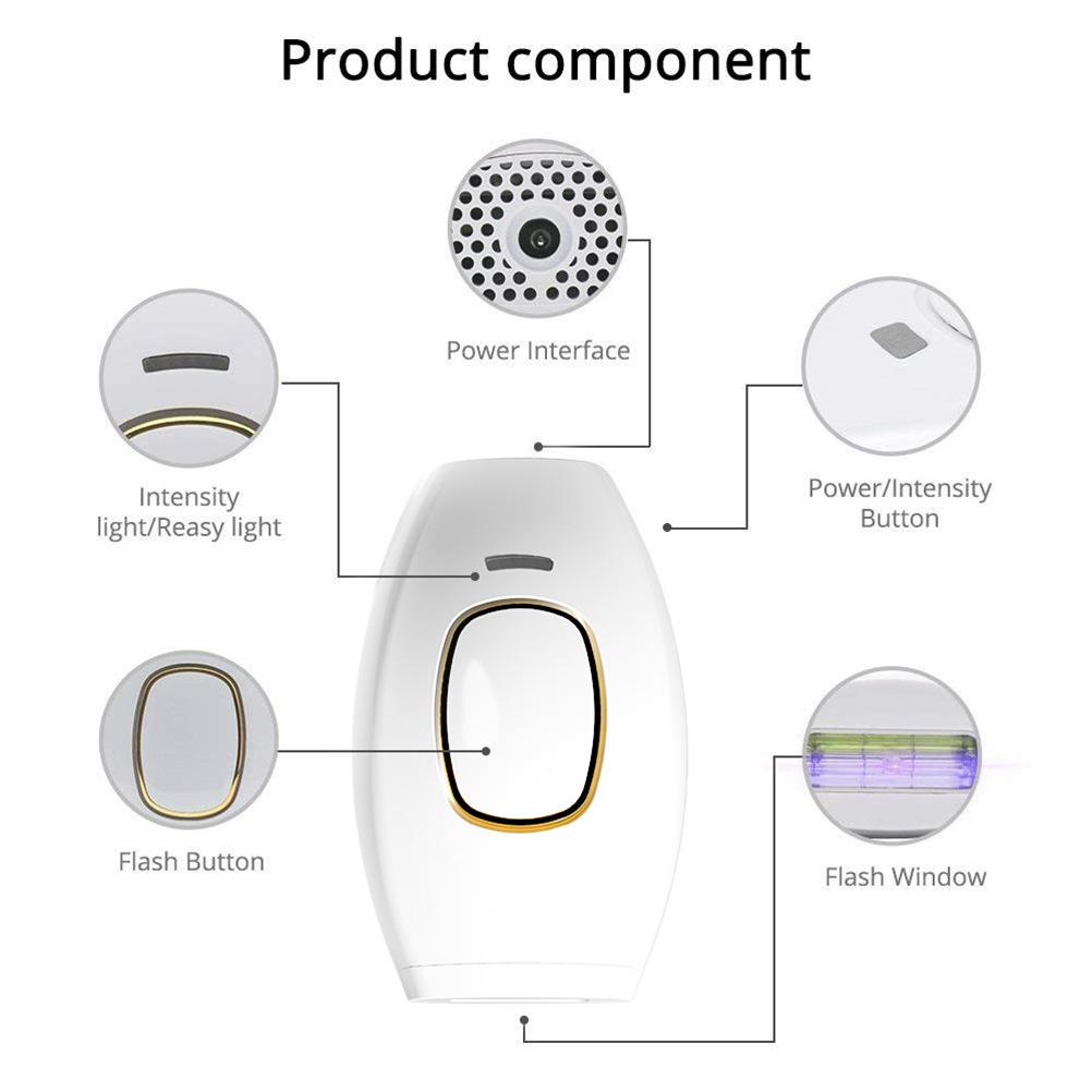 IPL Devices Hair Removal Portable Epilator Hair Removal Device with 2 Modes 5 Energy Levels for