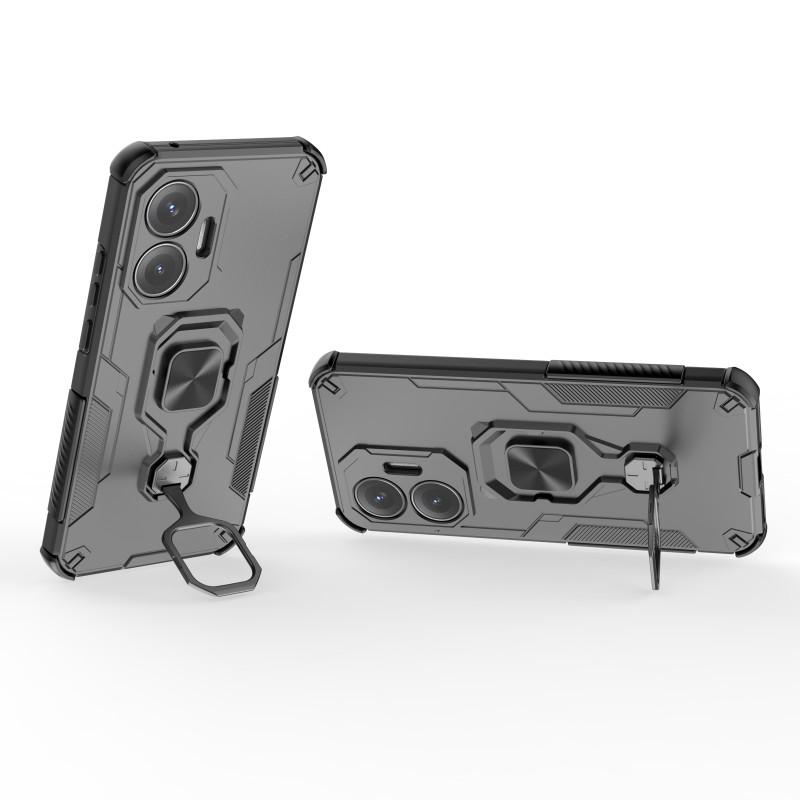 Чехол для телефона Xiaomi Poco F7 5G/Redmi Turbo 4 Pro 5G WANLONFENG PC TPU Задняя крышка Подставка со встроенной подставкой Закаленное стекло