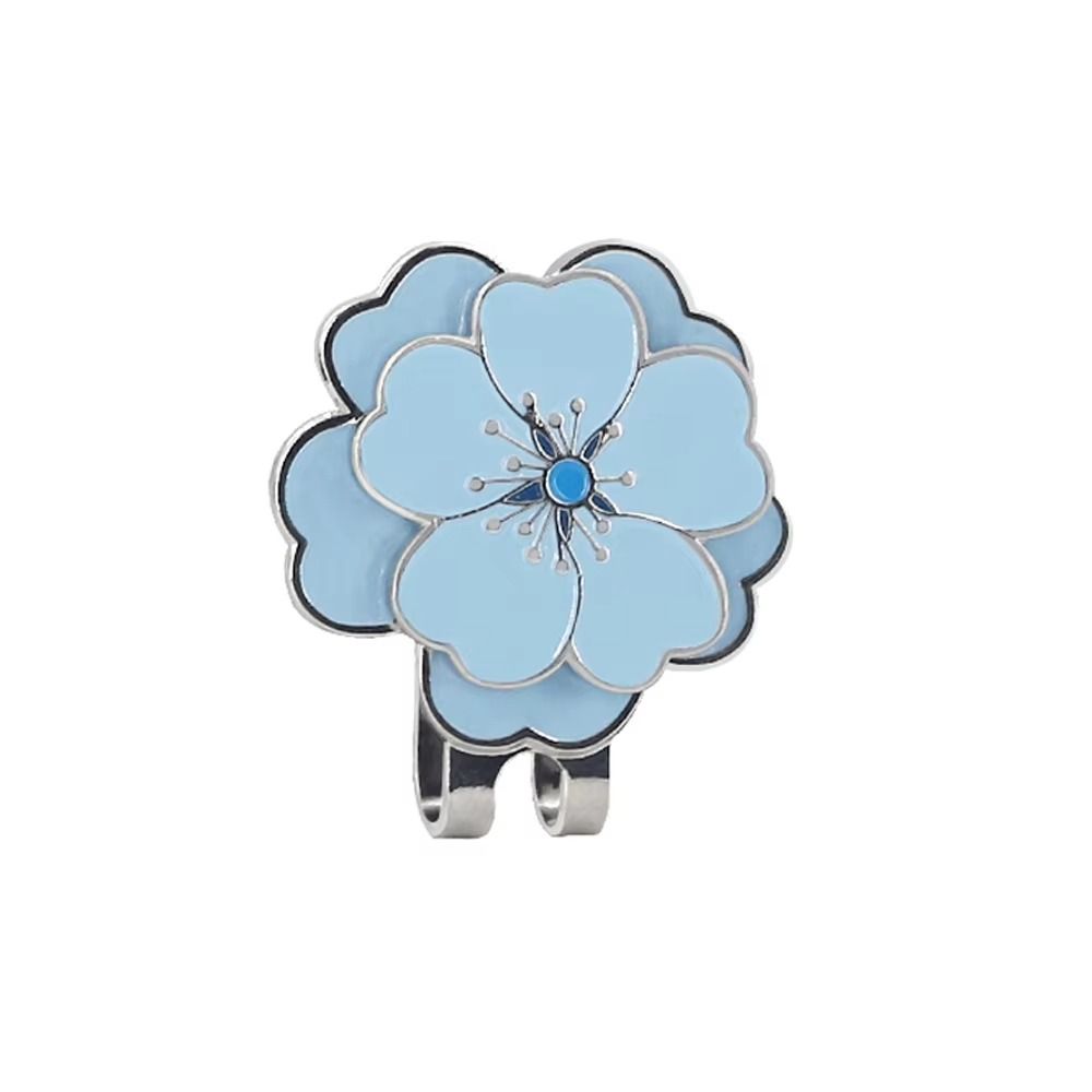 Flower Shaped Golf Ball Mark Magnetic Golf Hat Marker Sports Cap Golf Cap Clip Women Girls