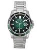Marine Eco-Drive Stainless Steel Green Dial AW1811-82X 100M Men's Watch