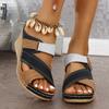 Модные женские тапочки Женские тапочки на танкетке 2025 Лето Новая мода Роскошные с открытым носком Уличные Пляжные Тапочки на платформе Sandalias De Mujer