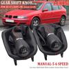 5 6 Speed 12mm Leather Car Gear Shift Knob with Boot For Seat Leon 1M1 2002 2003 2004 2005 2006 Shift Knob Lever Stick