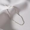 Mimi.J Jewelry 925 Silver Two-Chain Silver Anklet