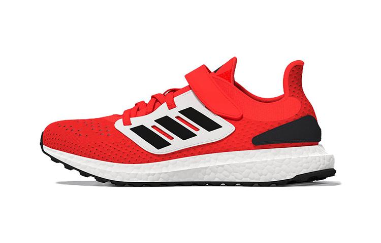 Adidas Pureboost 22 Low top Running Shoes White Red Children Aged 3 7 Years Old GZ2602