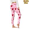 Womens Doodle Love Prints Stretch Yoga Leggings Fitness Running Gym Sports Active Pants