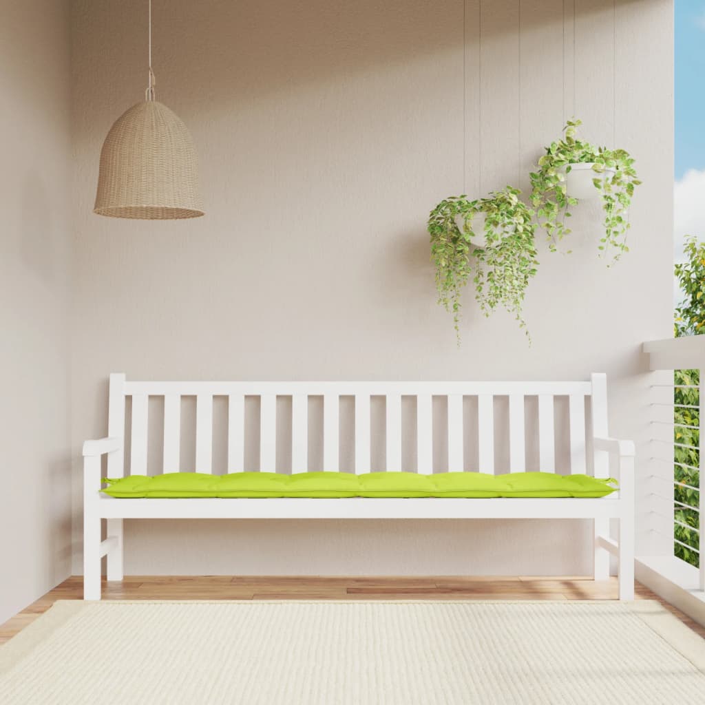 Garden Bench Cushion Light Green 200x50x7 cm Oxford Fabric