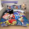 Bakugan Battle Brawlers Print 3Pcs Bedding Set,Duvet Cover with 2 Bedro,Pillowcase Home Birthday Gift
