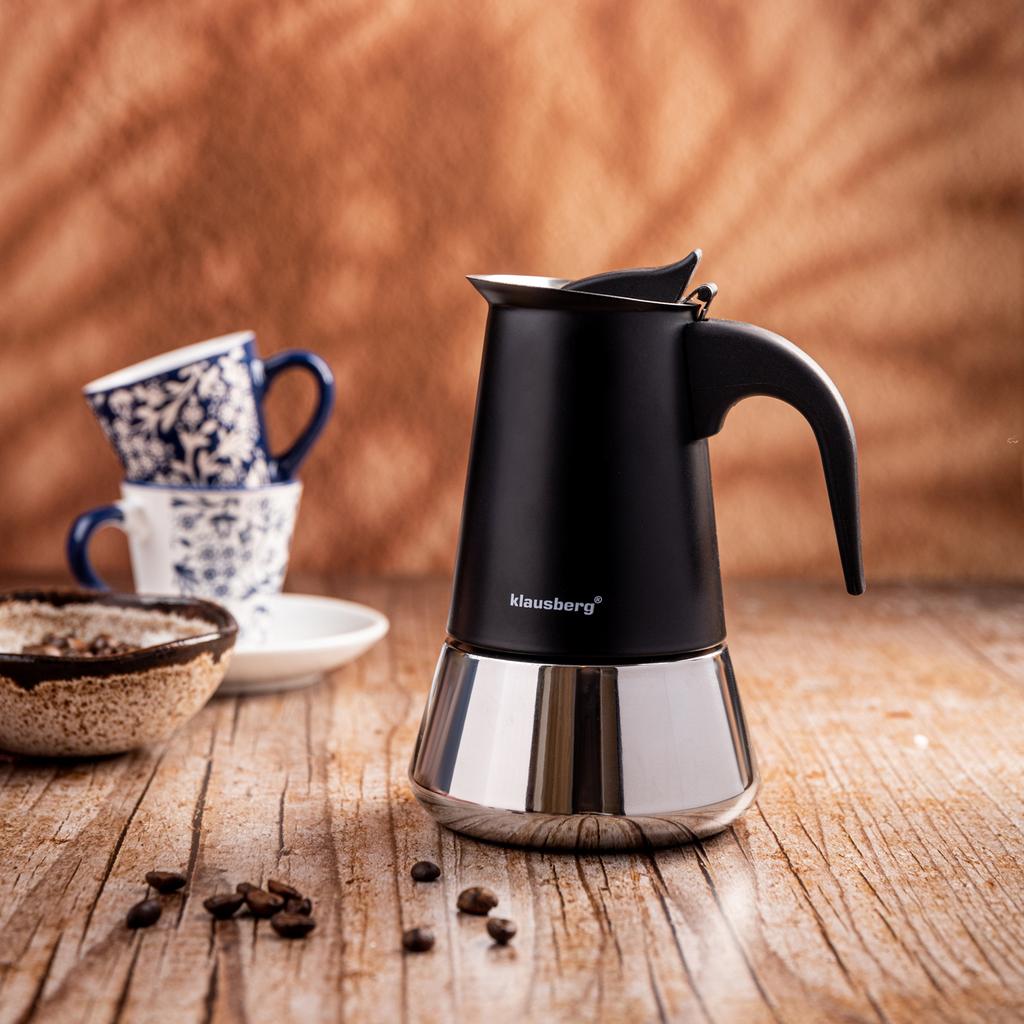 Kawiarka espresso kafeterka ciśnieniowa KLAUSBERG 200ml (3 filiżanki) KB-7844