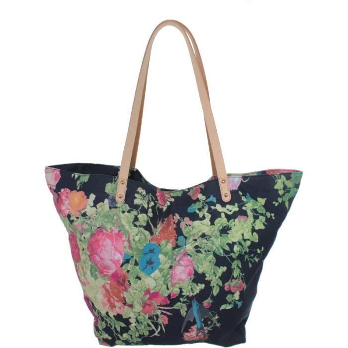 Sac Cabas - Christian Lacroix - ref_twc36763 - Bleu - Toile - Epaule