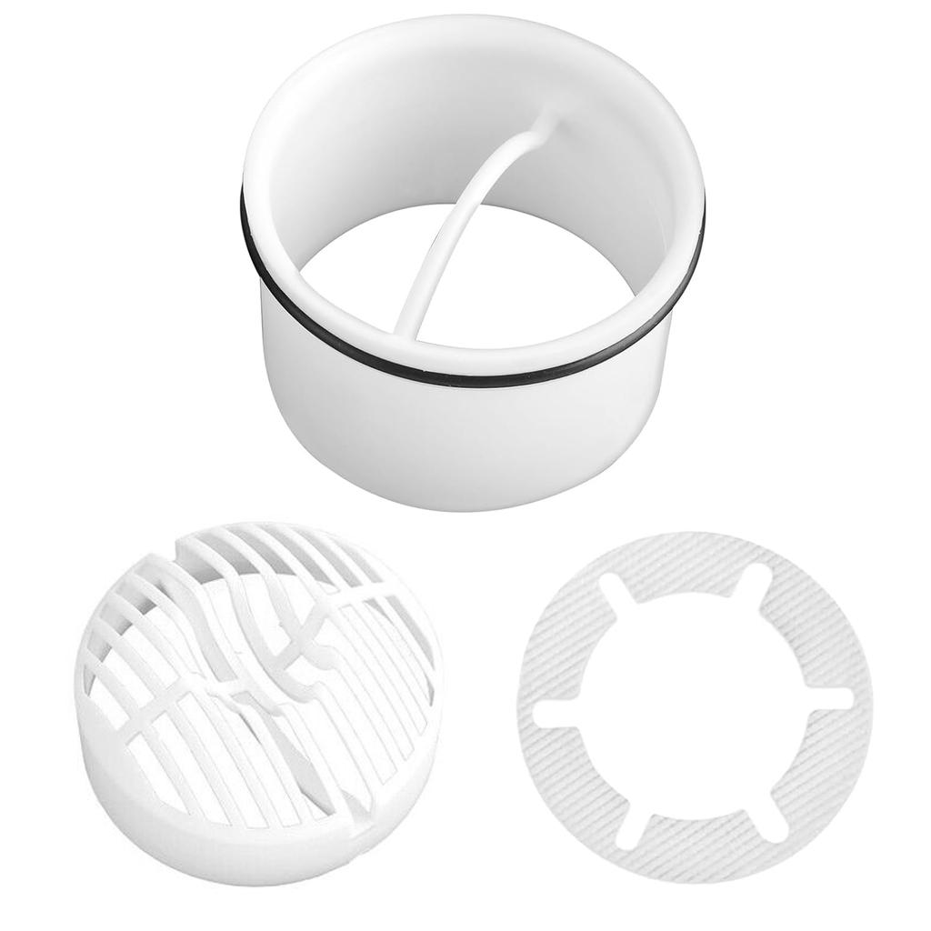 Shower Drain Hair Catcher and Dip Tube Set Practical Kitchen Water Sink Filter Multipurpose Bathroom Floor Drain Cover