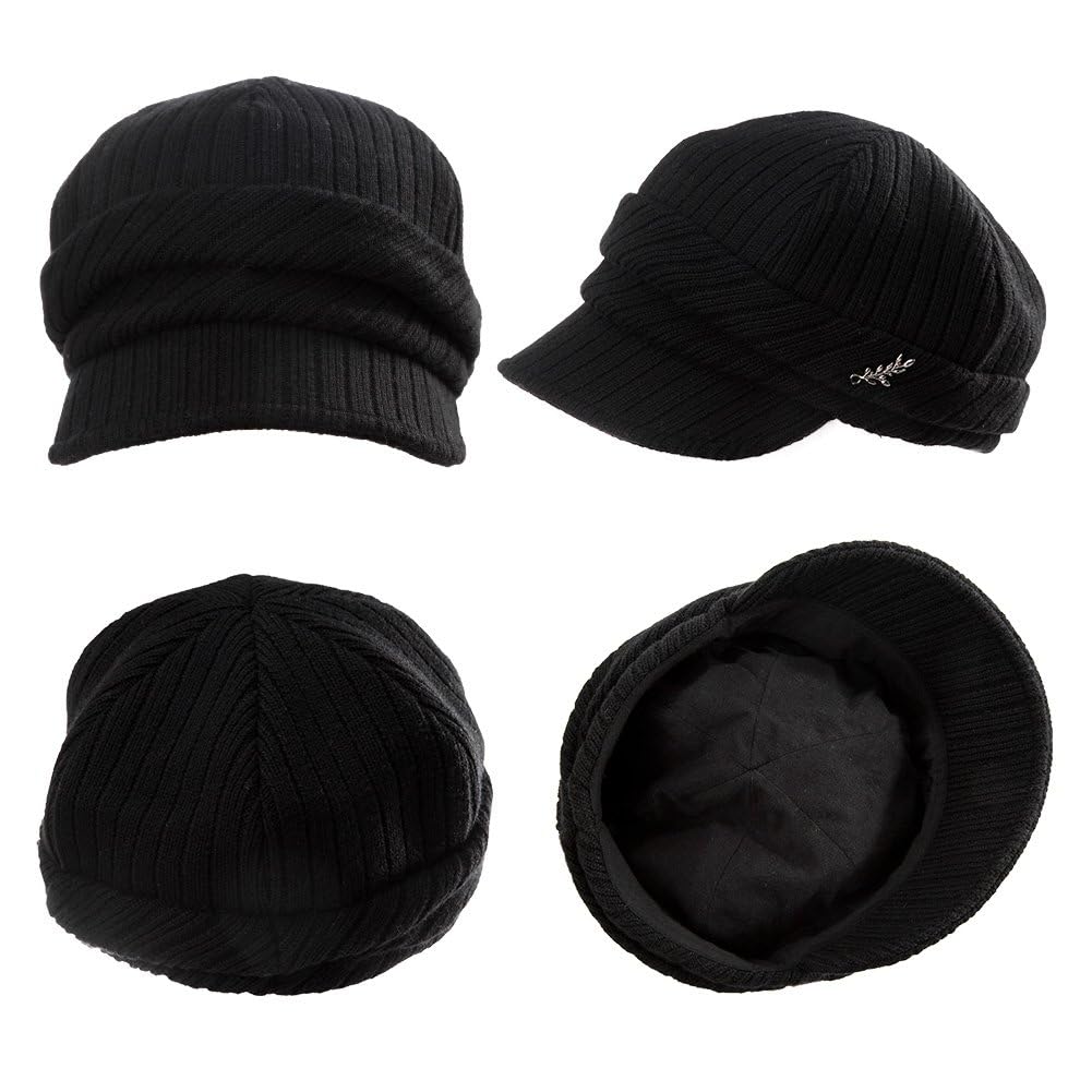 Siggi Knit Adjustable with Cold Small Bicycle Hat, Women's Hat, Casquette, Size, Cotton, Brim, Plain, Casual, Autumn/Winter, Protection, Face,