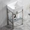 XONYSHI Ceramic Pedestal Wash Basin Set