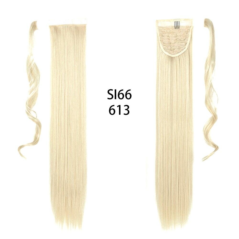 Long Straight Clip In Hair Tail False Hair Ponytail Hairpiece With Hairpins Synthetic Hair Pony Tail Hair Extension