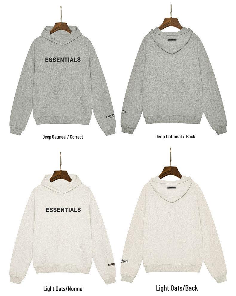 ESSENTIALSZONEFOG Уличная унисекс свободная толстовка с капюшоном