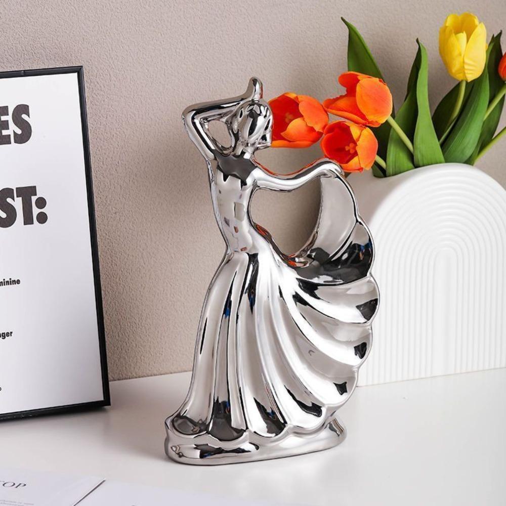 Model Dancing Lady Figurine Handicraft Tabletop Art Figure Festival Decor