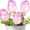 Tulip Plant Watering Globes Planter Insert Self Watering Bulbs Clear Tulip Automatic Watering Spikes for Indoor Outdoor Plants