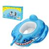 Inflatable Baby Swimming Ring Shark Design with Seat and Built-In Water Gun for Toddlers and Young Children Safe Pool Float Accessory
