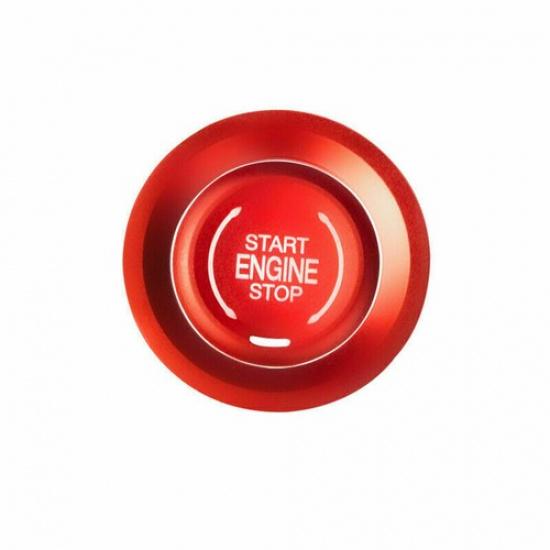 For Cadillac CT5 2020-2021 Start Button Ignition Switch Cover Trim Aluminum Red