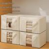Foldable Clothes Storage Box with Single Window, Large Capacity, Dust & Moisture-Proof.