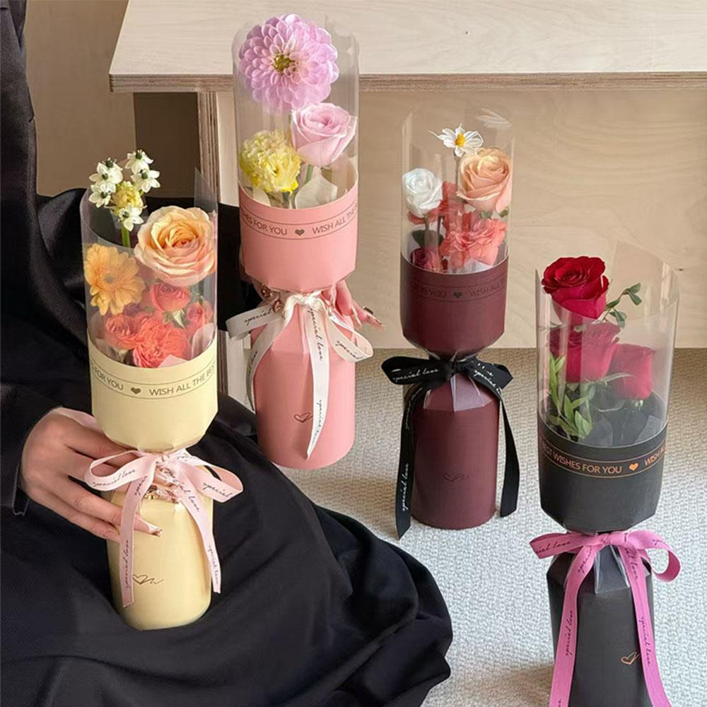 DIY Mother's Day Bouquet Bag Literary Packaging Bags Gifts Flower Wrapping Paper