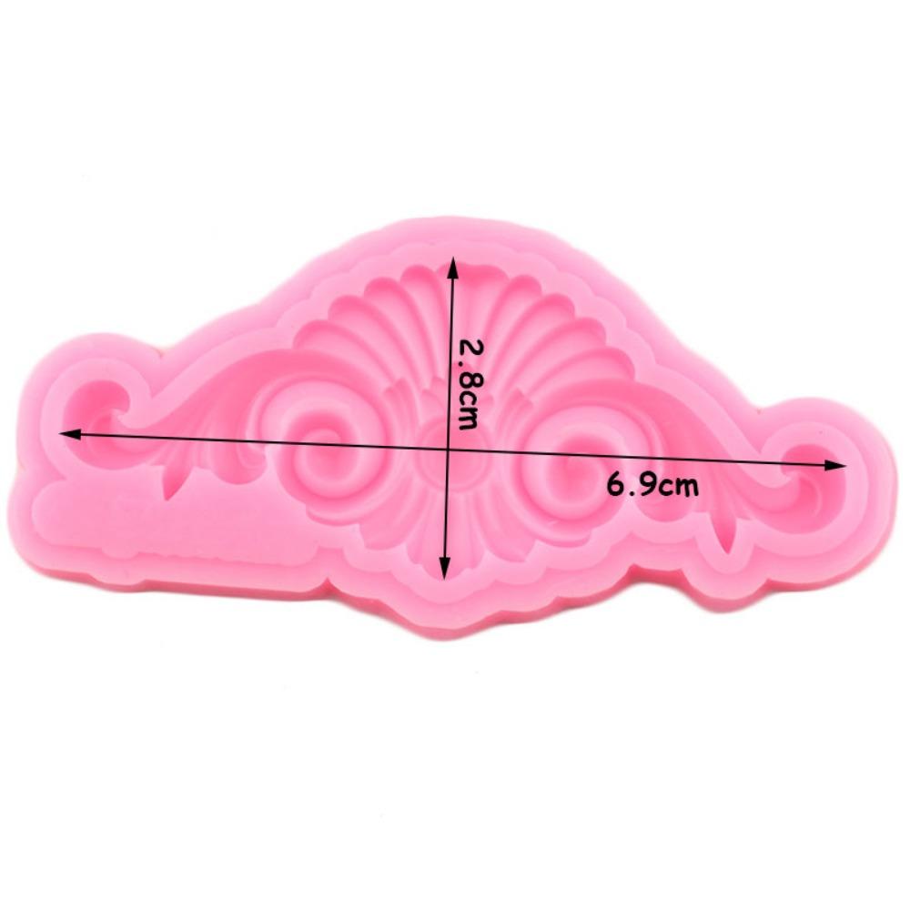 Sugarcraft цветок рельеф силиконовые формы торт границы формы для помадки инструменты для украшения торта полимерная глина формы для шоколадной мастики