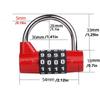 Zinc Zinc Zinc Alloy Security Padlock 4 Dial Digit Password Lock Heavy Duty Combination Lock  Drawer