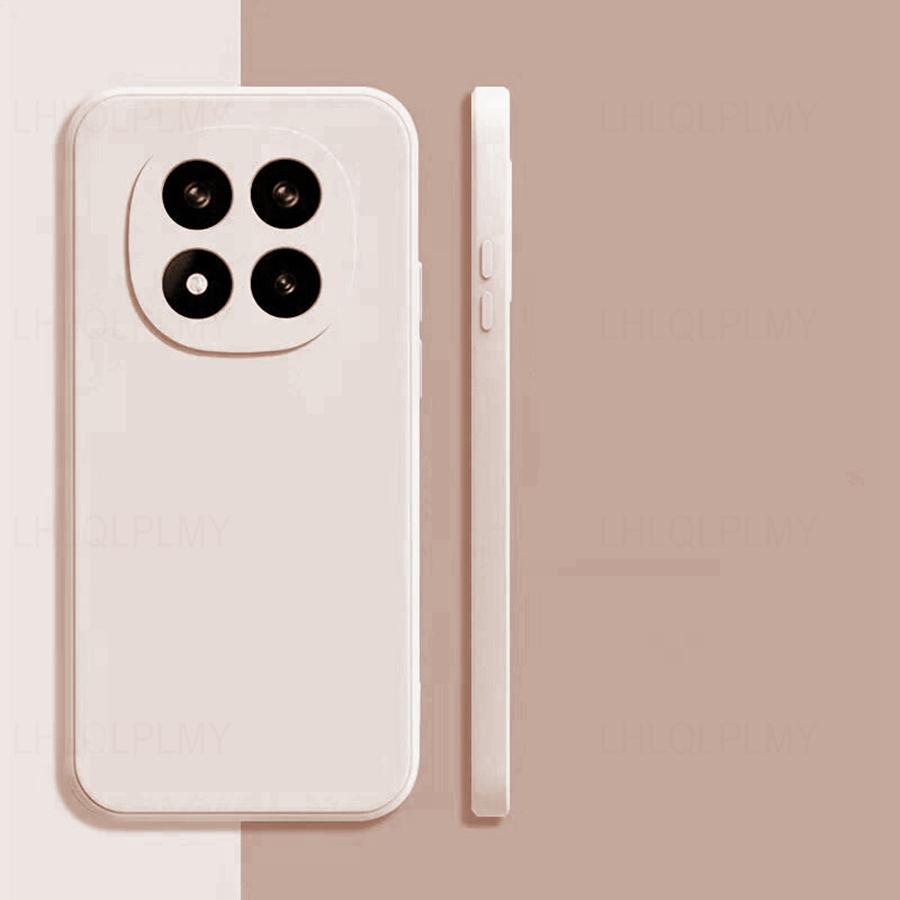 Квадратный чехол из жидкого силикона для Xiaomi Redmi Note 15 Pro Plus Poco M8 5G X8 Max F8 17 Ultra, однотонный, с полной защитой