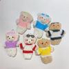 Plush Bear Shape Keychains Pendant Bag Pendant Cute Backpack Pendant Plush Dolls