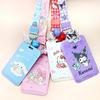 Sanrio Cinnamoroll Card Necklace Transportation Card Case Pass Necklace, 01. Kuromi S40CC_J01