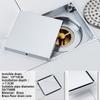 Chrome Plated Brass Floor Drain Trap Tile Insert Waste Grates for Bathroom and Kitchen Shower Strainer for Kitchen Sinks