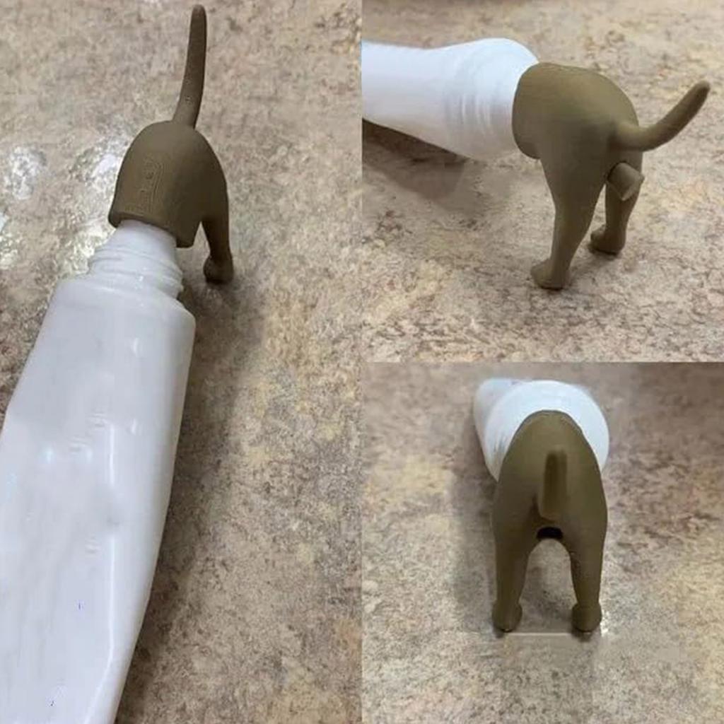 Dog's Buttocks Toothpaste Buttocks Toothpaste Toothpaste Head Squeezer Prank Gift Interesting Toothpaste Tip