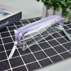 Transparent Zipper Pencil Case Pen Bag Cosmetic Makeup Pouch Sundries Organizers Stationery Gifts School Supplies
