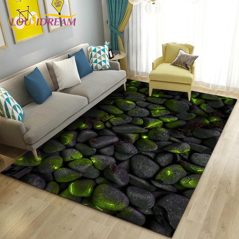 3D красочный коврик из булыжника, ковер для гостиной, спальни, дивана, коврик для кухни, украшение для кухни, детский нескользящий напольный коврик