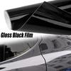 Self Adhesive Vinyl Sticker Bubble Free for Window Trim Mirror Car Motorcycles Bicycle Laptop Piano Black Glossy Vinyl Wrap Film