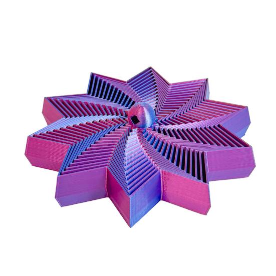 Расширенная сенсорная фиджет-звезда Вращающаяся спиральная звезда Фиджет-игрушка Вращающаяся башня Гибкая звезда с ручкой для снятия стресса и тревоги Домашняя офисная настольная игрушка