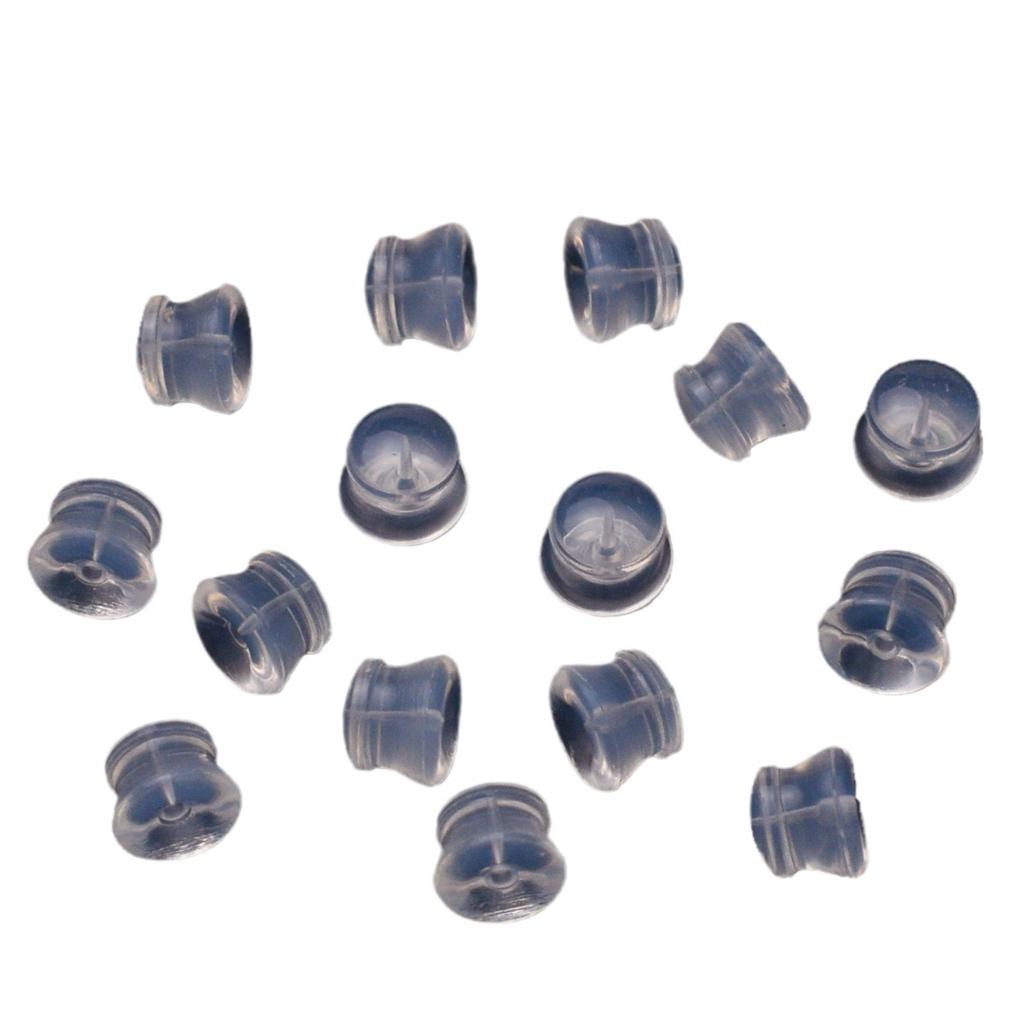 100 шт. берушей Hamburg, силиконовые прозрачные нескользящие и антиаллергические беруши, беруши-гвоздики, аксессуары для сережек ручной работы, беруши-гвоздики.