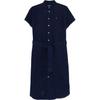 Платье миди свободного кроя с короткими рукавами Polo однотонное женское платья полуночно-синее 211959912-001