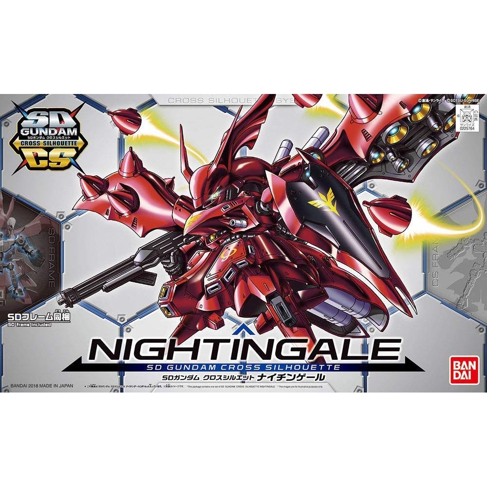 Пластиковая модель SD Gundam Cross Silhouette Nightingale с цветовой кодировкой