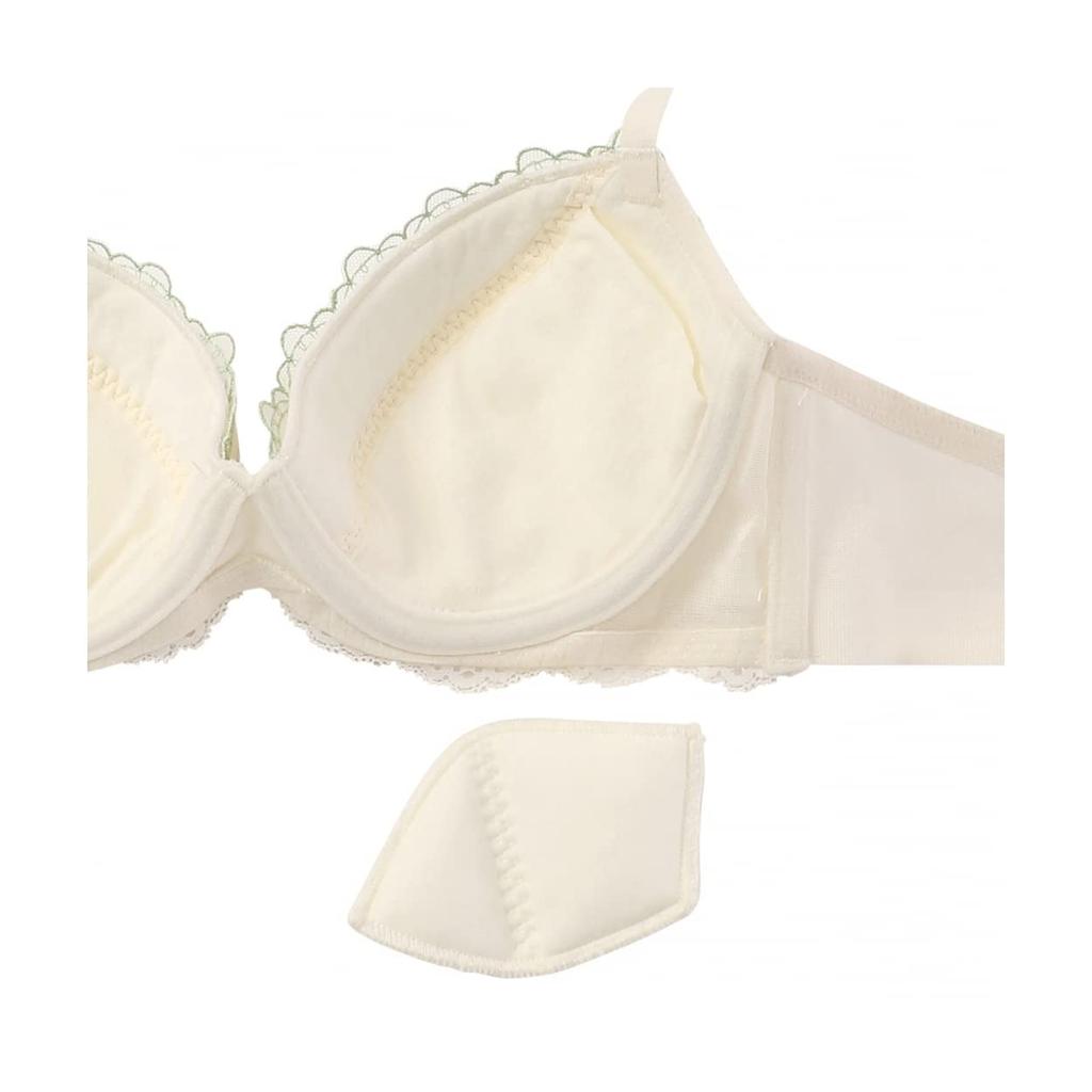 AMOSTYLE Чашечка бюстгальтер с открытой спиной шорты цветочные тени M015 E75M размер [AMOSTYLE] 3/4 бюстгальтер, и комплект, (белый),