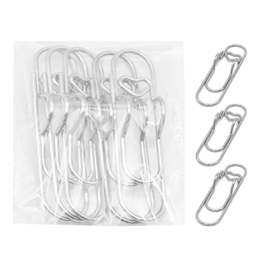 5PCS/Set Metal Bookmarks Stationery Separator Pages Tags Creative Pen Holder Clip