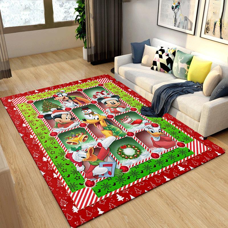 1pc Mickey and Friends Rug Anti Slip, Non Shedding, Stain Defying, Ideal for Living, Bedroom & Laundry Handcrafted Home Decor