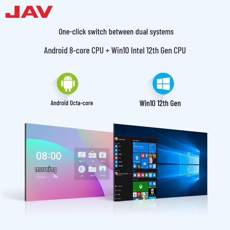 Интерактивная плоская панель JAV 55 дюймов с ИИ (Китайская версия)